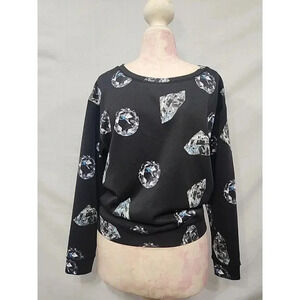 Juicy Couture Diamond Pattern Long Sleeve Top